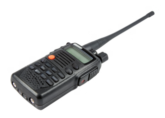 walkie talkie isolated on a transparent background.
