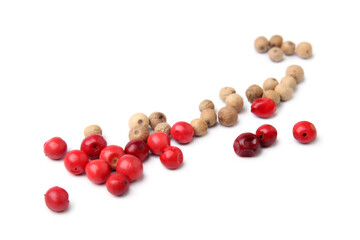 White and pink pepper