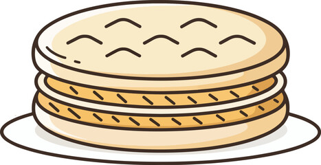 Biscuit Illustration vector design, Biscuit Logo and icon design, Set of Biscuit vector design