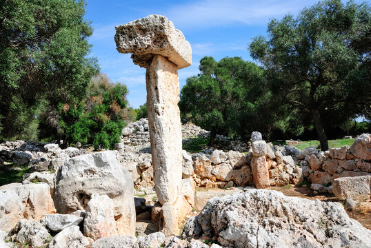 Poblado Talai&oacute;tico de Binisafullet en el termino municipal de San Luis, Menorca Islas baleares