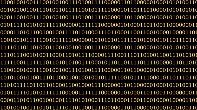 This background features an intricate pattern of binary code in various shades, representing digital technology and data communication concepts vividly.
