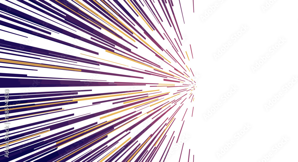 Poster dynamic abstract lines converging in modern geometric style