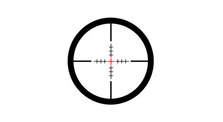 Precision crosshair icon with minimalistic round design for targeting