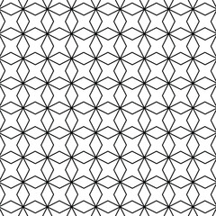 Fototapeta premium Seamless Geometric Crossed Star Pattern Background. 