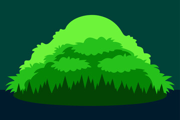 vector illustration of a green tree