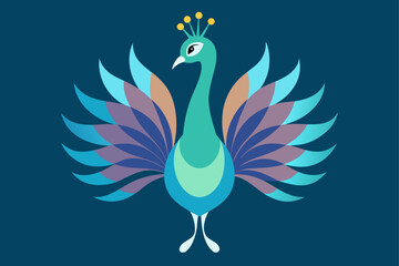 Fototapeta premium peacock vector illustration