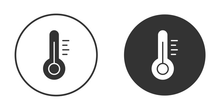 Thermometer icon flat pictogram for web. Symbol, logo illustration. Vector graphics