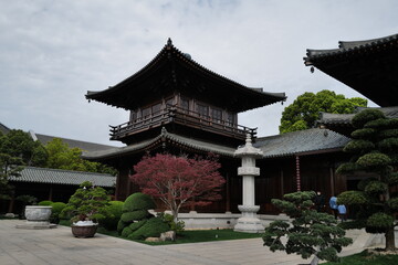 chinese temple in the garden