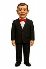 Creepy Ventriloquist Dummy Standing Still