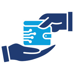 Donation Flat Blue Icon