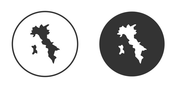 Italy flag icon flat pictogram for web. Symbol, logo illustration. Vector graphics