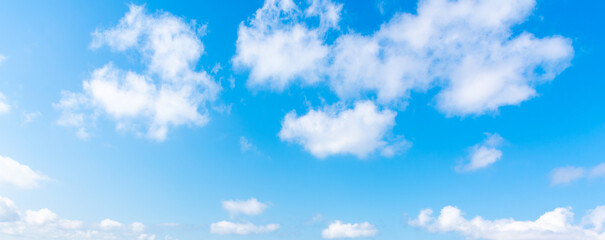 Blue sky with white clouds