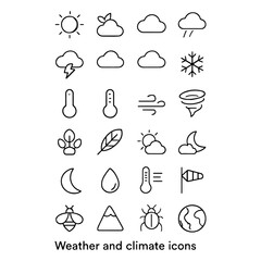 set of hand drawn vector icons