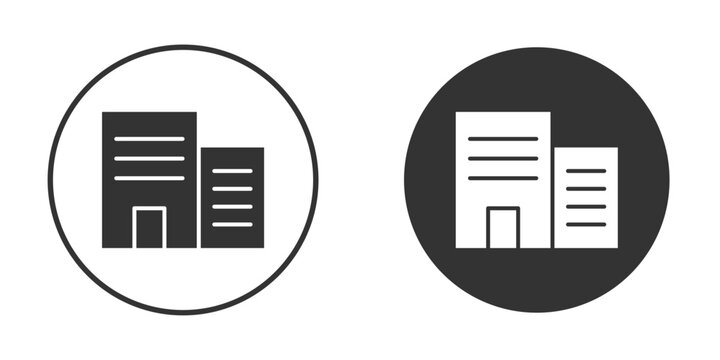 Company icon flat pictogram for web. Symbol, logo illustration. Vector graphics