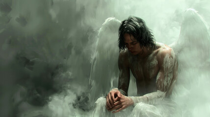 Fallen angel expelled from heaven