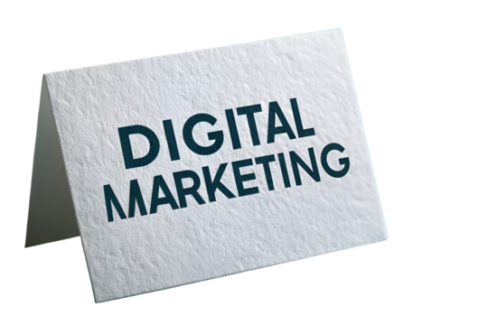 Digital Marketing Strategy White Card, Text, Business, Promotion, Online