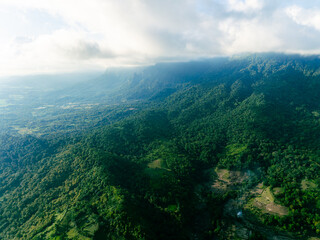 Sunset Jungle Mountains