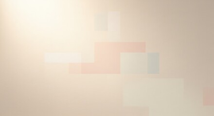 Fototapeta premium Abstract Beige Geometric Pattern with Light Pink and White Rectangles Background