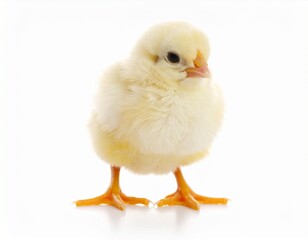 Obraz premium Generated image Little chick on a shadowless white background