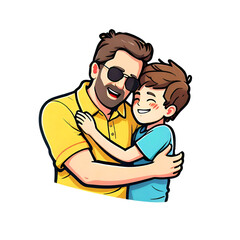 Fototapeta premium Fatherly Embrace