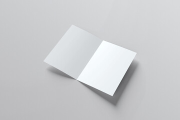 Blank Bi Fold Brochure for Mockup Template , Presentation