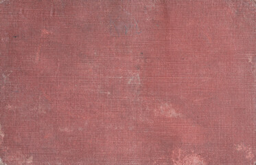 old book cover surface - red fabric texture