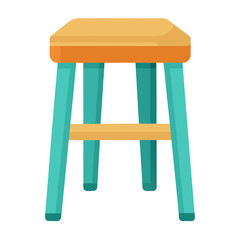 wooden chair on white background