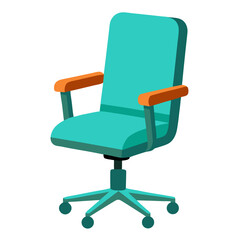 Fototapeta premium office chair isolated on white