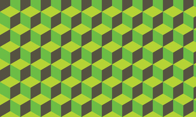 Minimal Geometric 3D Abstract Background with Cubic Forms and Monochromatic Texture