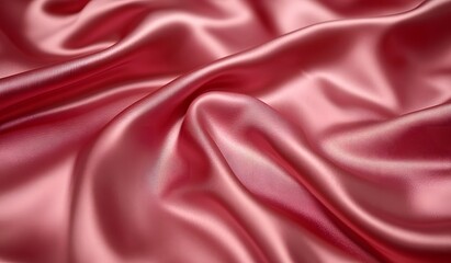 Red fabric texture background luxury cloth. Wavy fabric, texture satin velvet material or luxurious.