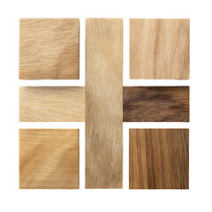 Naklejka premium Wood samples arranged in a grid pattern.