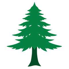 christmas tree isolated on white