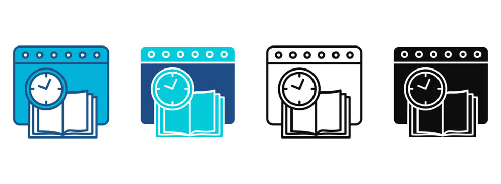 Administration Icon Set With Multiple Styles. Vector Illustration