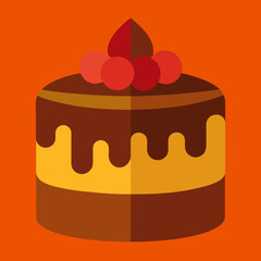 chocolate cake with strawberry