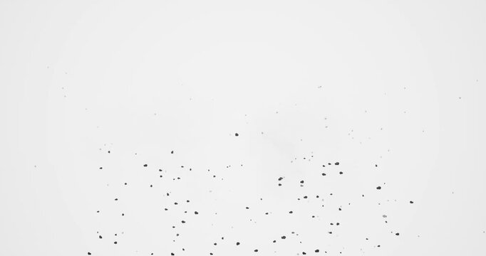 dirt explosion effect on white background