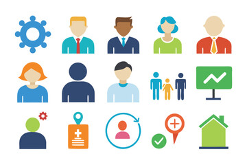 Customer Feedback Icon Set with Ratings