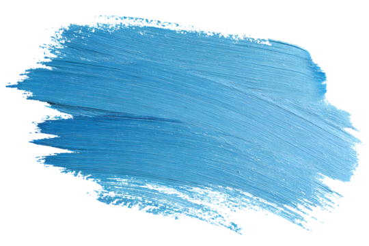 Light blue brush stroke isolated on a transparent background - Powered by Adobe