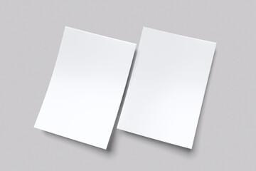 A4 Flyer For Mockup On White Background