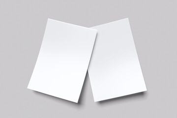 A4 Flyer For Mockup On White Background