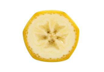 Isolated Cross-Section of Banana Slice