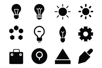 Innovation Icon Set with Creative Visuals