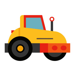 Naklejka premium toy tractor isolated on white