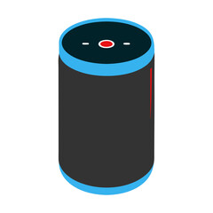 portable radio isolated on white