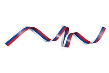 Obraz premium Set of flag ribbon with colors of for independence day celebration decoration