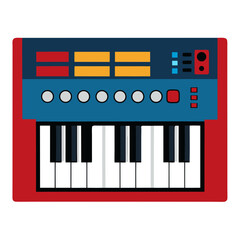 piano keys vector illustration