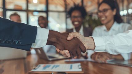 Business Cooperation: Handshake to Reach Consensus 