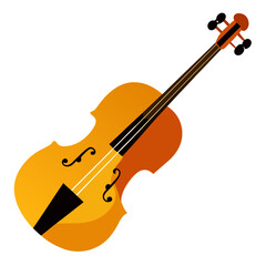 violin isolated on white