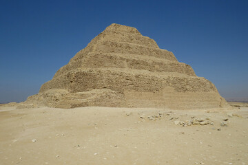 View of the Djoser's Pyramid. 2670&ndash;2650 BC (3rd Dynasty) Old Kingdom. Saqqara. Egypt.