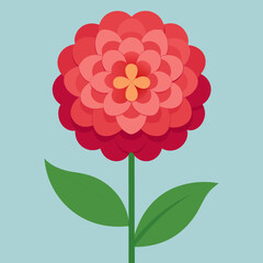 vector illustration of dahlia flower