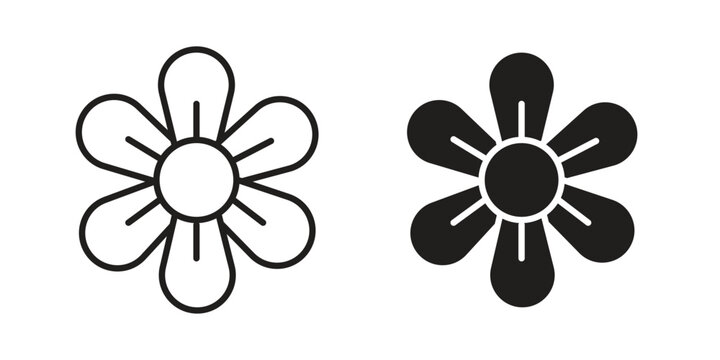 Hypericum icon. linear style sign for mobile concept and web design.